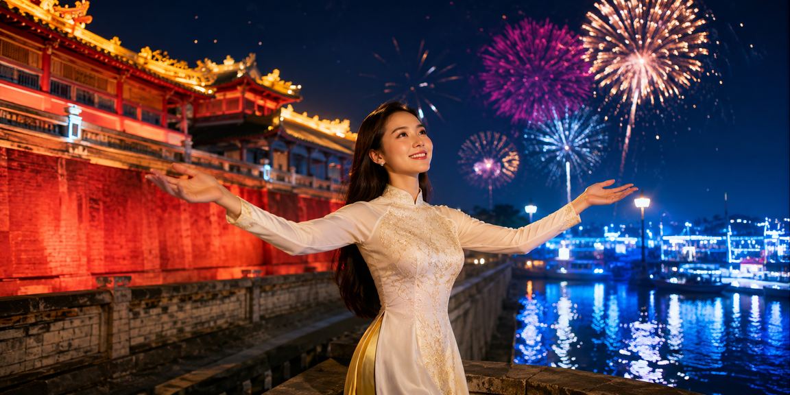 Người dùng tại Huế tra cứu thông tin hỗ trợ trên điện thoại trong ngày hội lễ